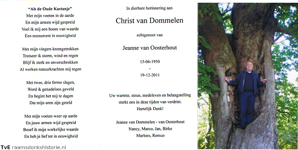 Christ van Dommelen Jeanne van Oosterhout