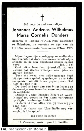 Donders, Johannes Andreas Wilhelmus Maria Cornelis