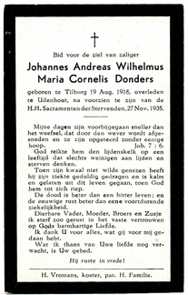 Donders, Johannes Andreas Wilhelmus Maria Cornelis