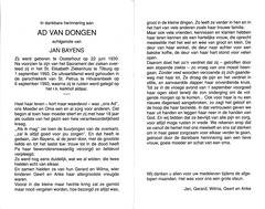 Ad van Dongen Jan Bayens