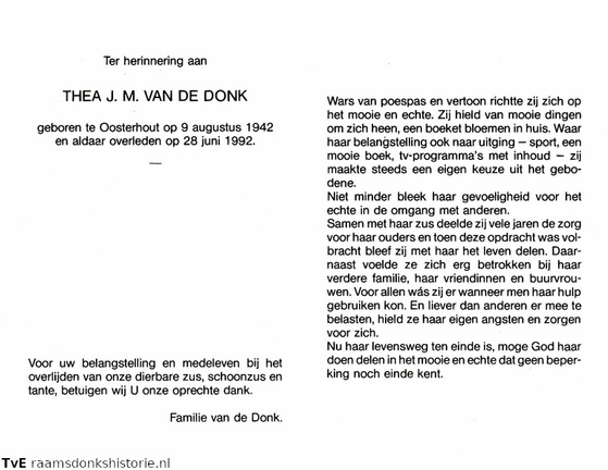 Thea J.M. van de Donk