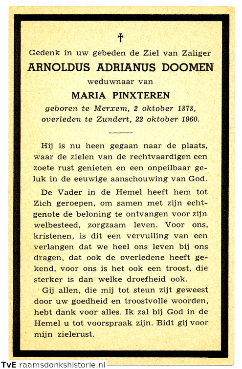 Doomen, Arnoldus Adrianus  Maria Pinxteren