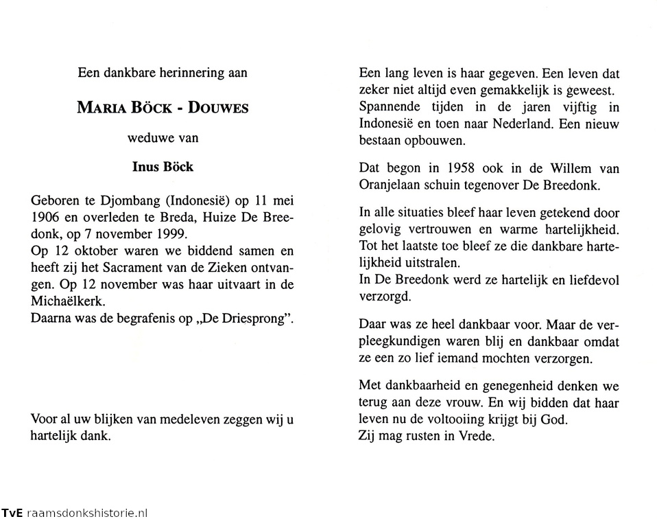 Maria Douwes Inus Böck