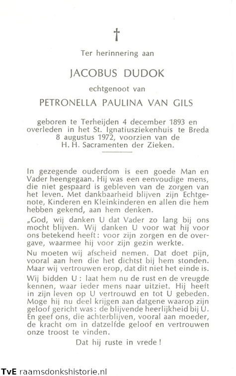 Jacobus Dudok Petronella Paulina van Gils