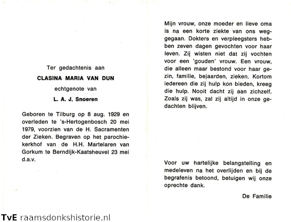 Clasina Maria van Dun L.A.J. Snoeren