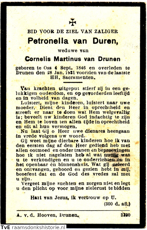 Petronella van Duren Cornelis Martinus van Drunen
