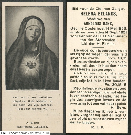 Helena Eelands- Arnoldus Bakx