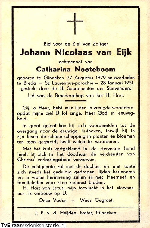 Johann Nicolaas van Eijk- Catharina Nooteboom