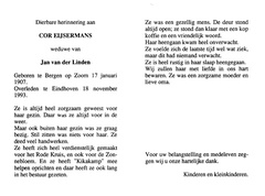 Cor Eijsermans Jan van der Linden
