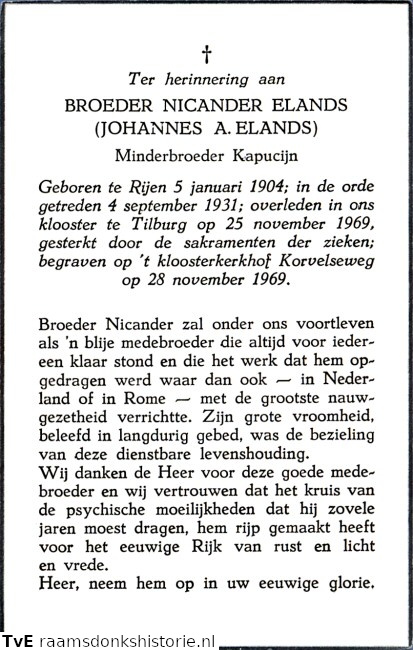 Johannes A. Elands- broeder