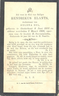 Hendrikus Elants Helena Bol