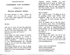 Catharina van Elteren- Henricus J Aarssen