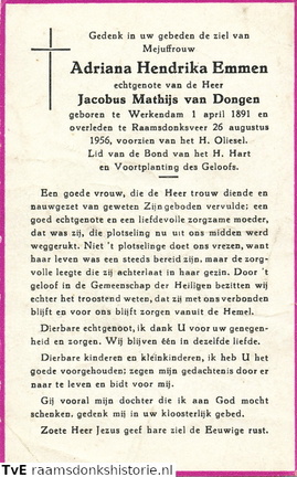 Adriana Hendrika Emmen Jacobus Mathijs van Dongen