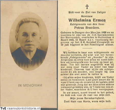Wilhelmina Ermen- Petrus Broeders