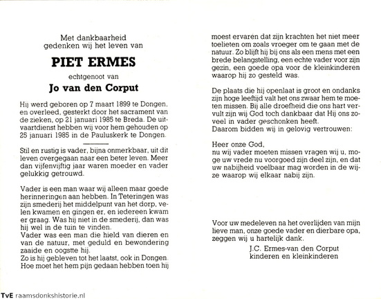 Piet Ermes- Jo van den Corput