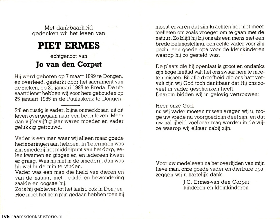 Piet Ermes Jo van den Corput