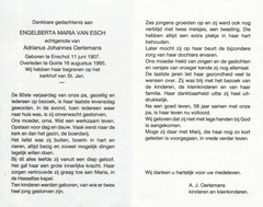 Engelberta Maria van Esch- Adrianus Johannes Oerlemans