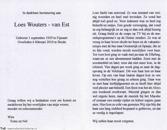 Loes van Est Wim Wouters