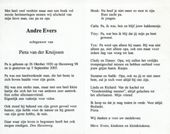 André Evers- Pieta van der Kruijssen