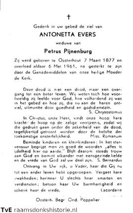 Antonetta Evers- Petrus Pijnenburg