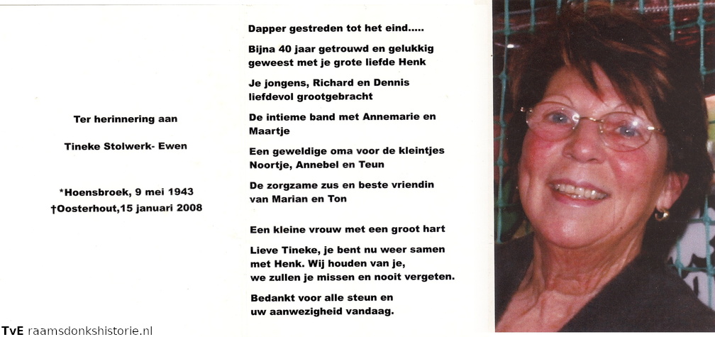 Tineke Ewen- Henk Stolwerk