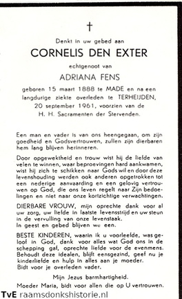 Cornelis den Exter- Adriana Fens
