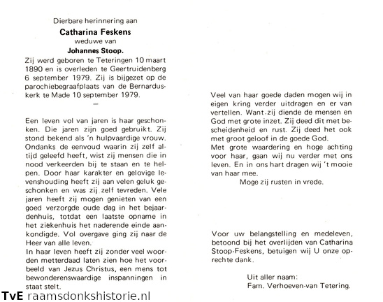 Catharina Feskens- Johannes Stoop