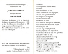 Jeanne Feskens- Jos van Beek