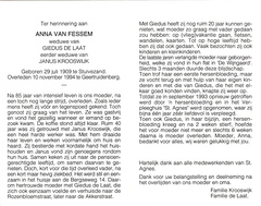 Anna van Fessem- Giedus de Laat- Janus Krooswijk