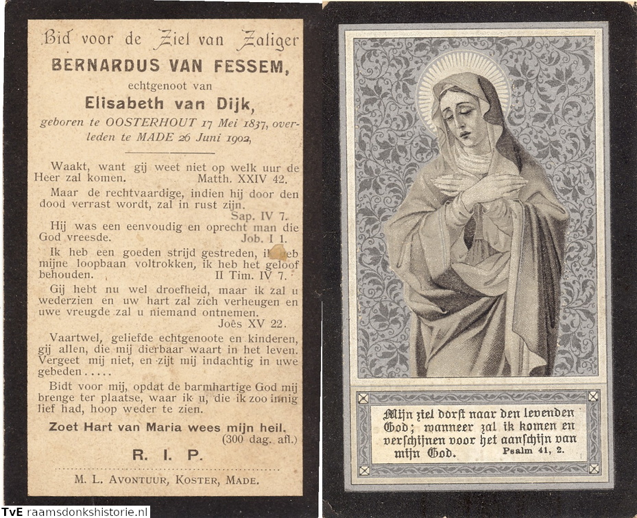 Bernardus van Fessem- Elisabeth van Dijk