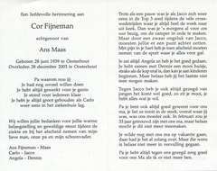 Cor Fijneman- Ans Maas