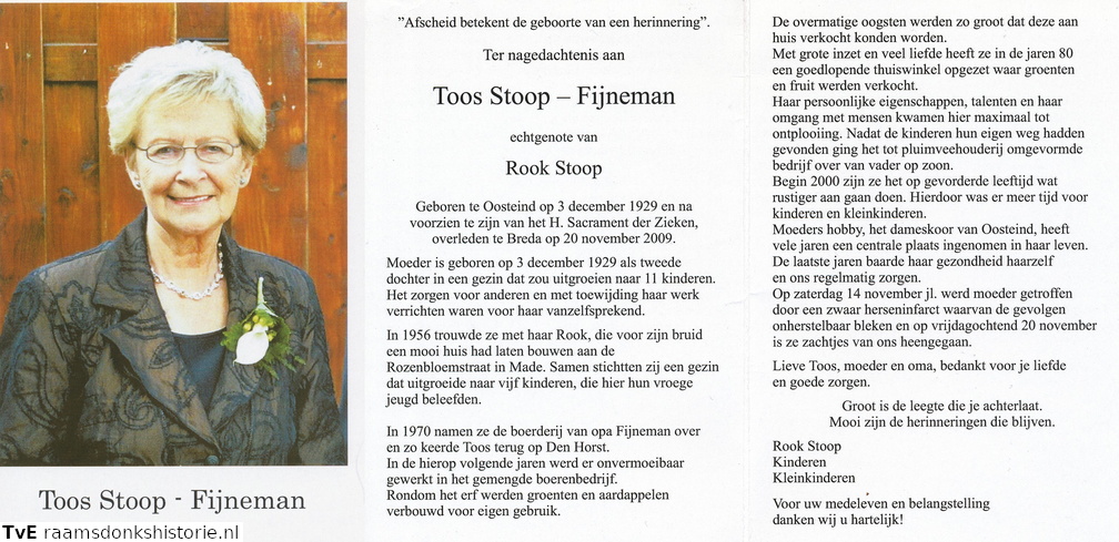 Toos Fijneman- Rook Stoop