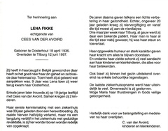 Lena Fikke- Cees van der Avoird