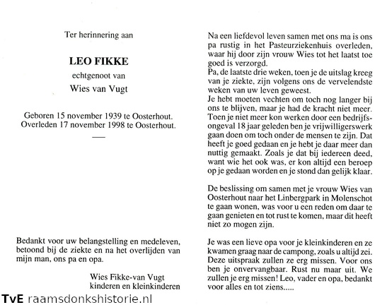 Leo Fikke- Wies van Vugt