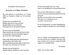 Antonia Flipsen- Bernardus van Meel