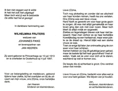 Wilhelmina Frijters- (vr)Jan Heeren- Johannes Fikke