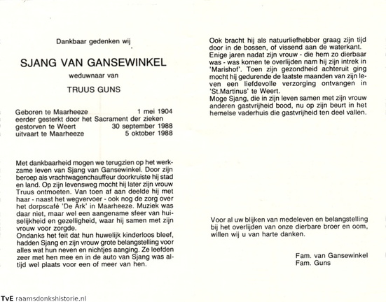 Sjang van Gansewinkel- Truus Guns