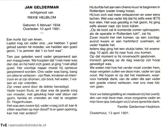 Jan Gelderman- Riekie Heijblom