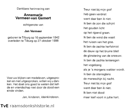 Annemarie van Gemert- Jan Vermeer