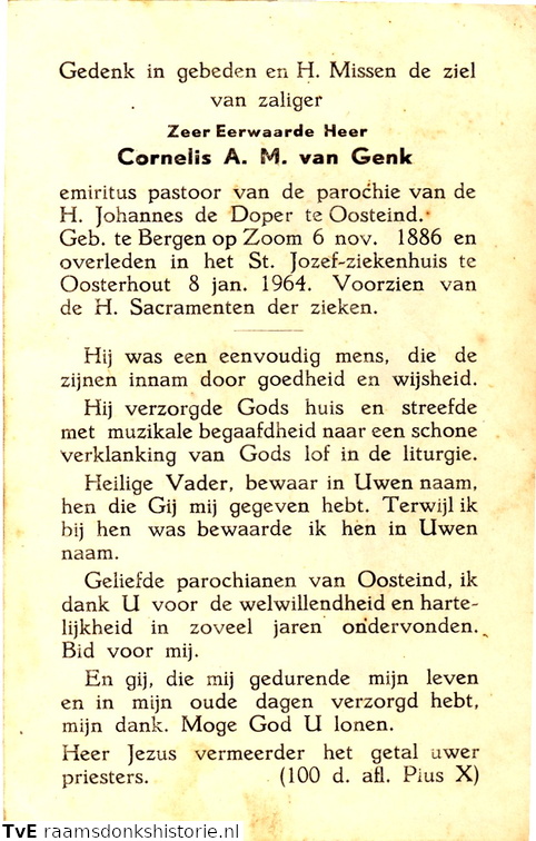 Cornelis A.M. van Genk- priester