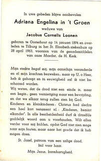 Adriana Engelina in t Groen Jacobus Cornelis Loonen