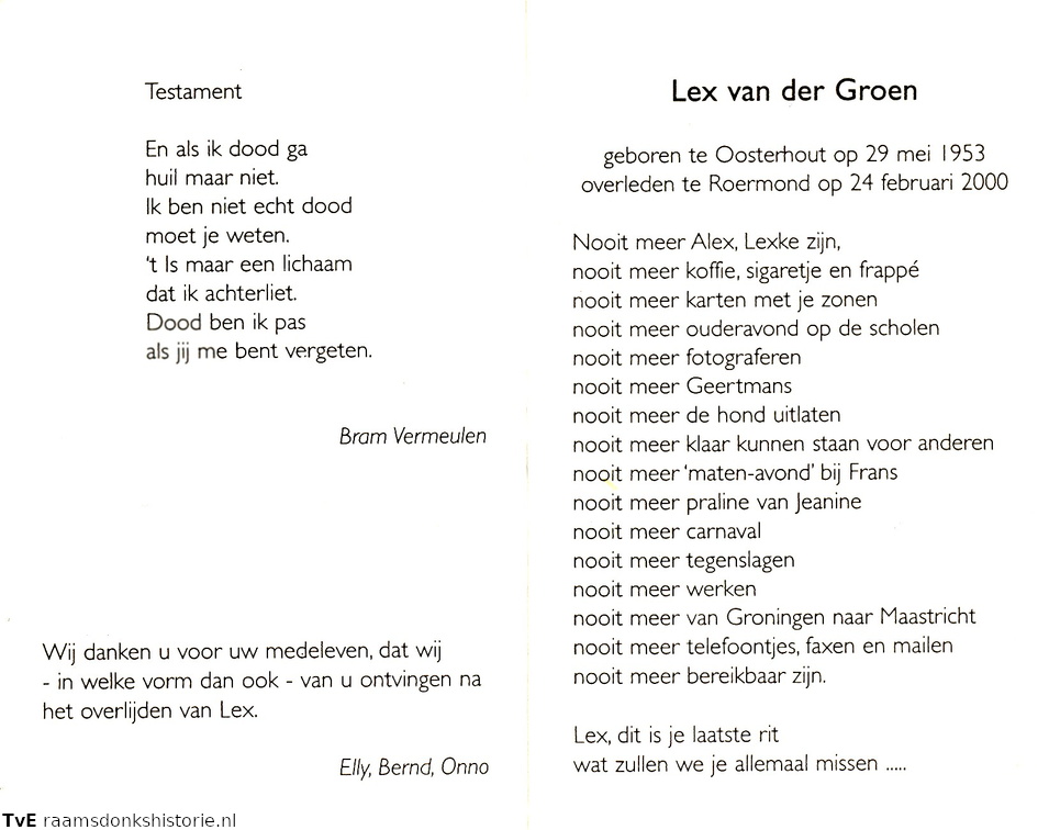 Lex van der Groen