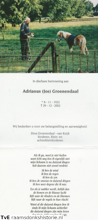 Adrianus Groenendaal Dina van Kuijk