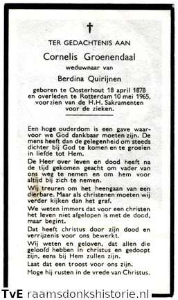Cornelis Groenendaal Berdina Quirijnen