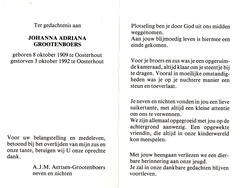 Johanna Adriana Grootenboers