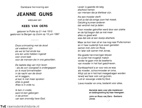 Jeanne Guns Kees van Oers