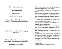 Piet Haanskorf Cor Ooijen