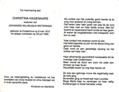 Christina Hagenaars Johannes Wilhelmus Weterings