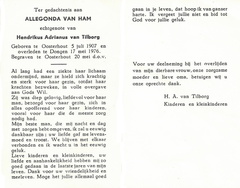 Allegonda van Ham Hendrikus Adrianius van Tilborg