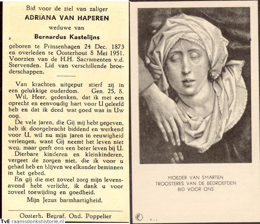 Adriana van Haperen Bernardus Kastelijns